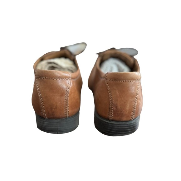 Clarks Tilden Walk Oxford Dress Shoes Lace Up Tan Leather Men's 11.5 M USED - Picture 3 of 7